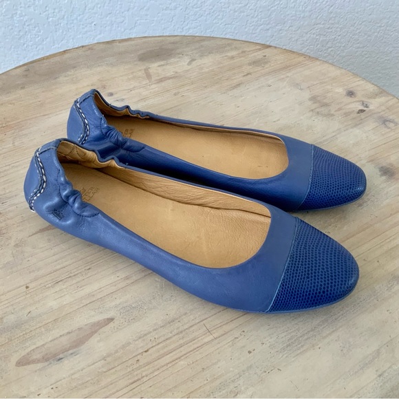 Peter Millar, Dana, Cap Toe, Leather, Ballet Flats Sz 8.5M Driving Shoes - Picture 2 of 6